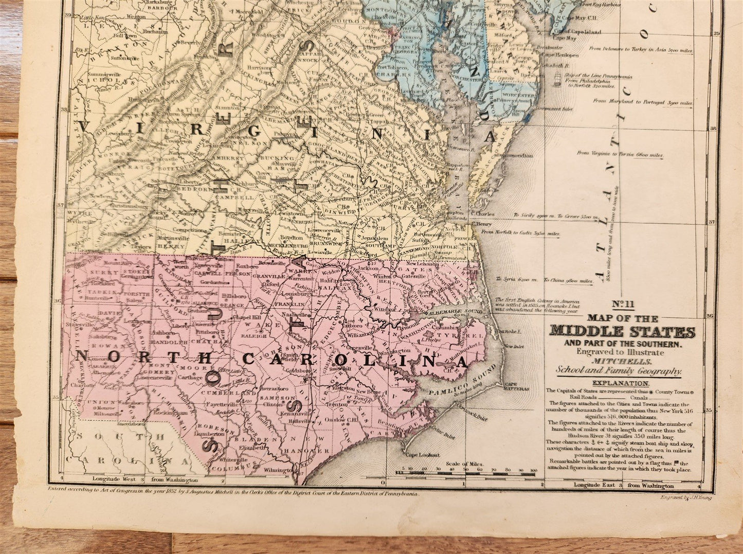 1840s LOT of 5 antique MAPS AMERICANA