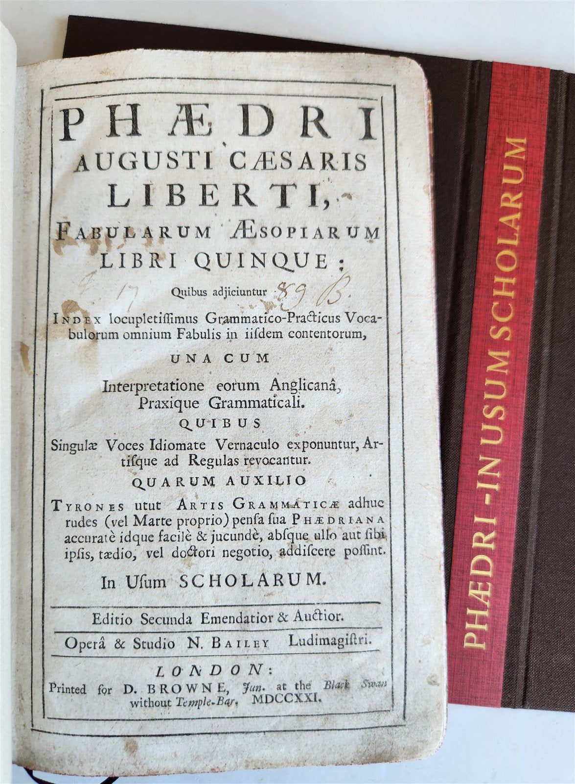 1721 Phaedrus POETRY ANTIQUE