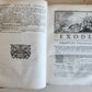 1700 BIBLE in FRENCH 3 VOLUMES antique ILLUSTRATED w/ MAP La Sainte Bible