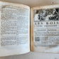 1700 BIBLE in FRENCH 3 VOLUMES antique ILLUSTRATED w/ MAP La Sainte Bible
