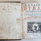 1700 BIBLE in FRENCH 3 VOLUMES antique ILLUSTRATED w/ MAP La Sainte Bible