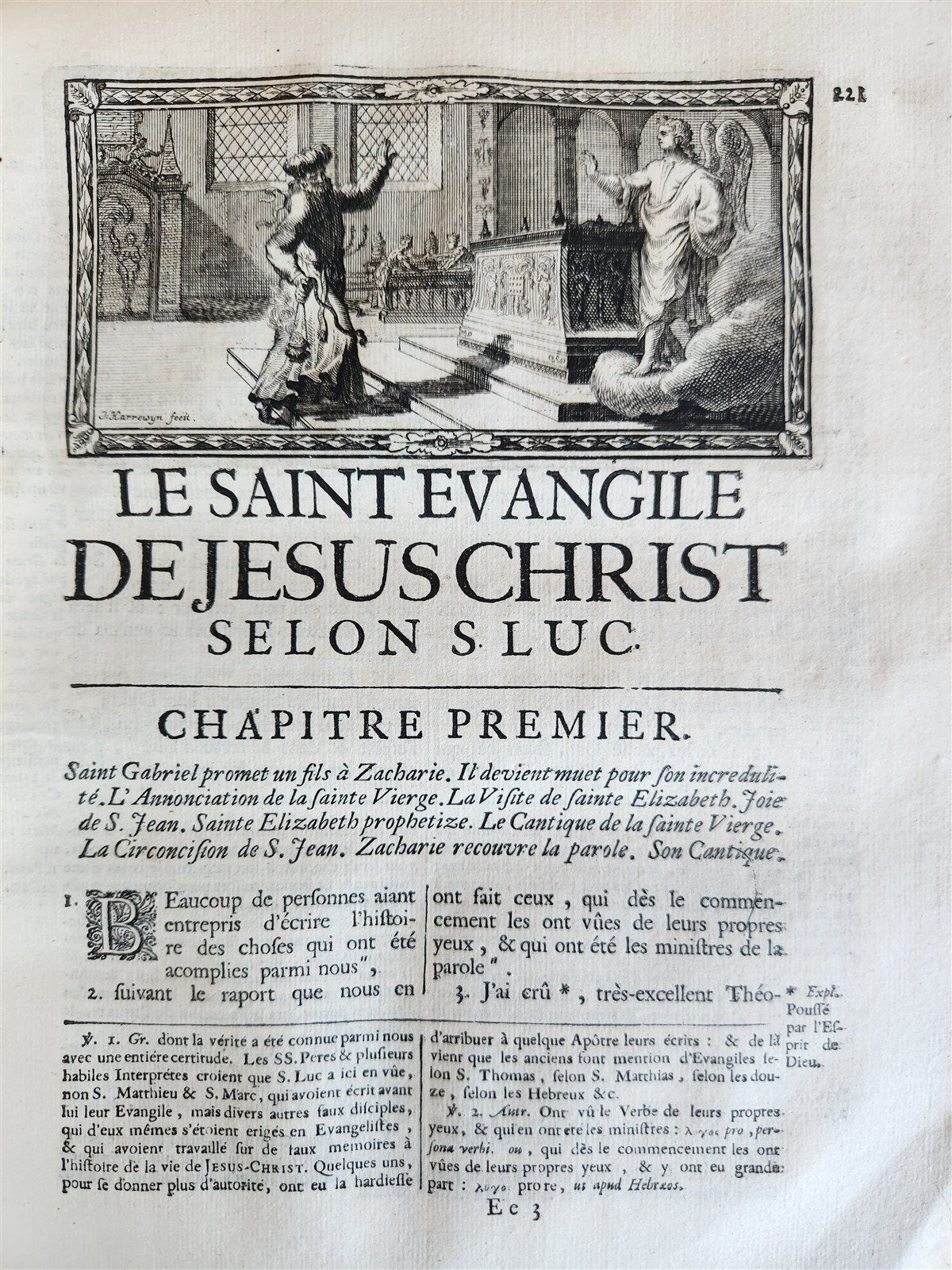1700 BIBLE in FRENCH 3 VOLUMES antique ILLUSTRATED w/ MAP La Sainte Bible