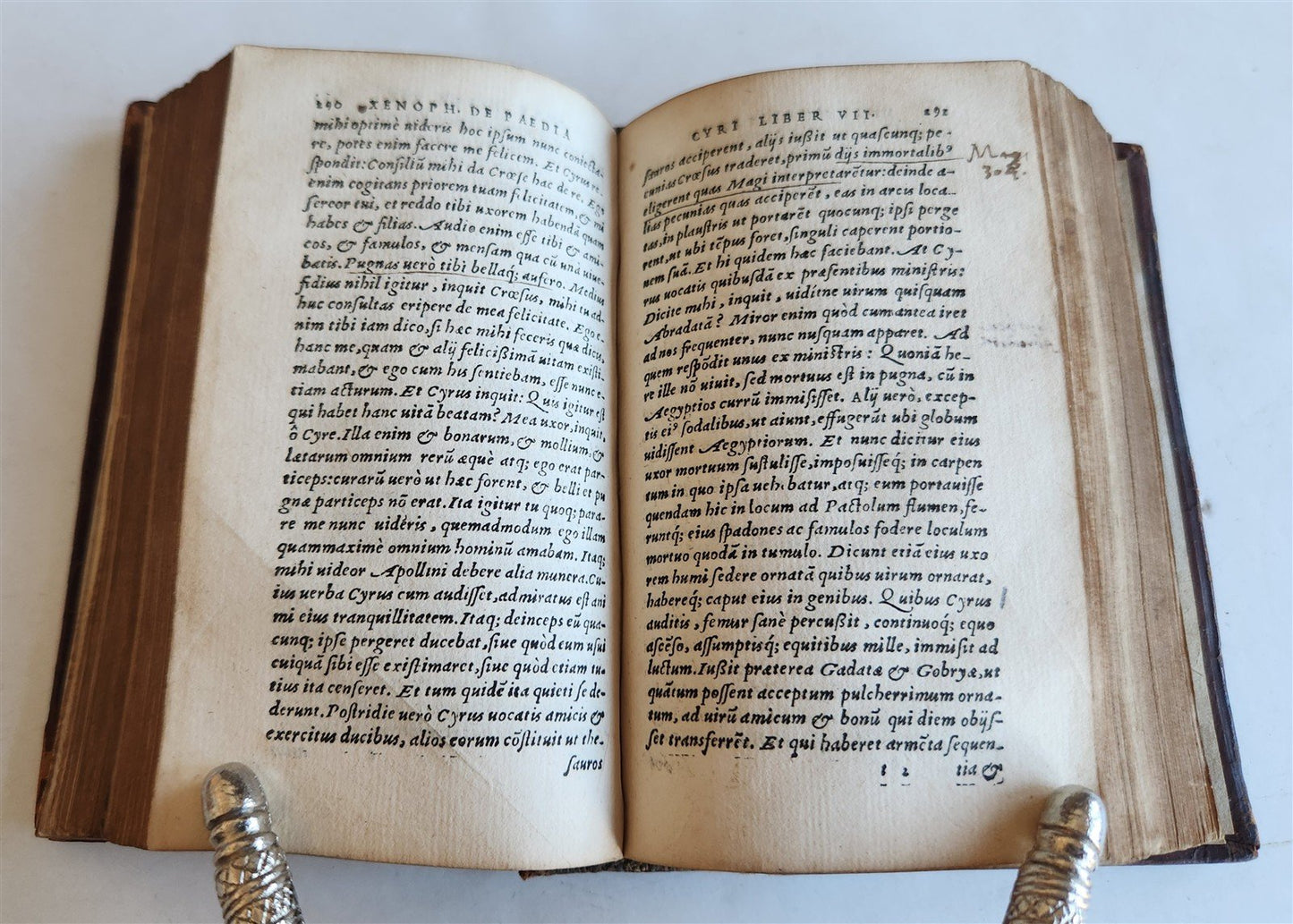 1551 XENOPHON Atheniensis OPERA Griphius press antique 16th C. original binding