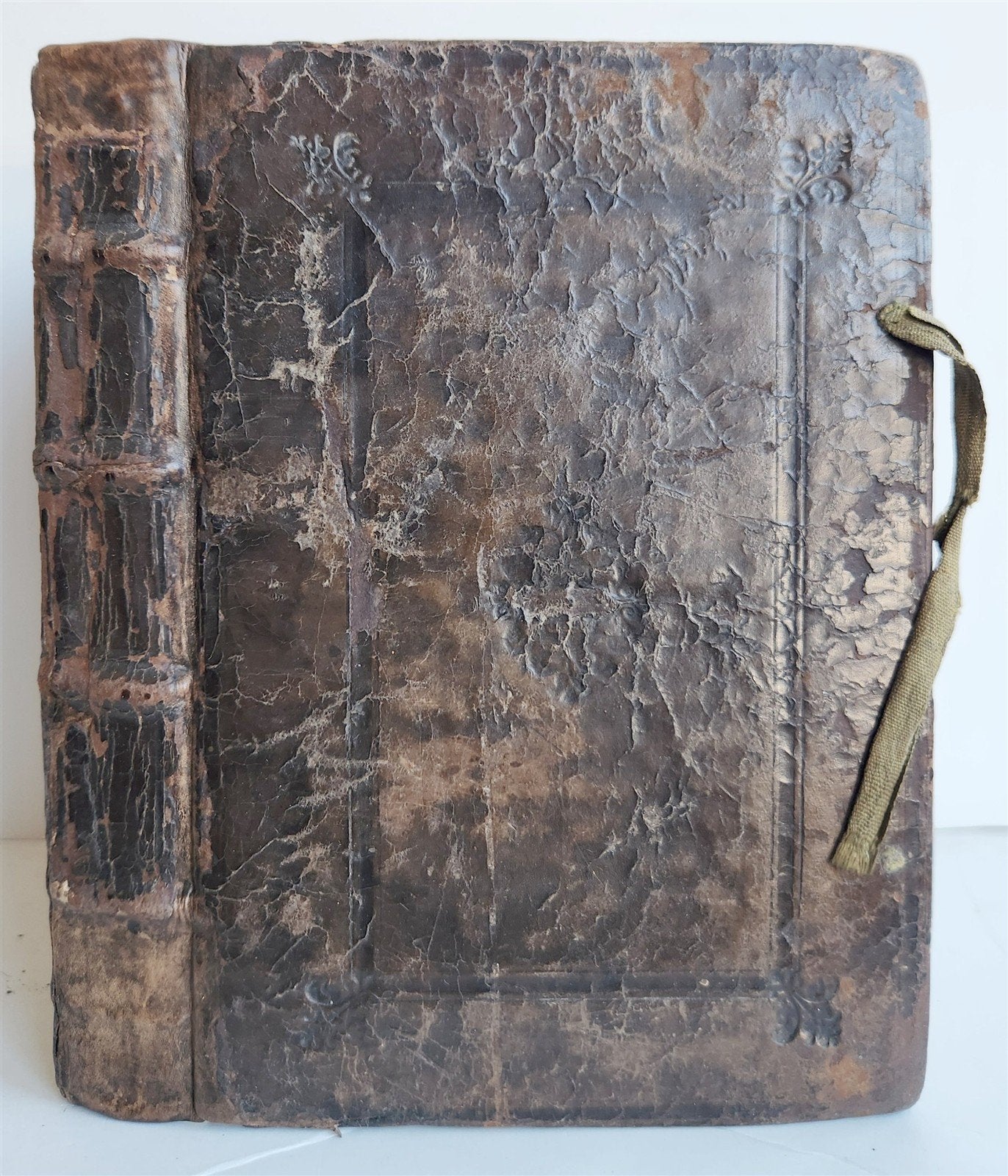 1550 LAW BOOK by Bartholomei Cipolla antique 16th C. original binding