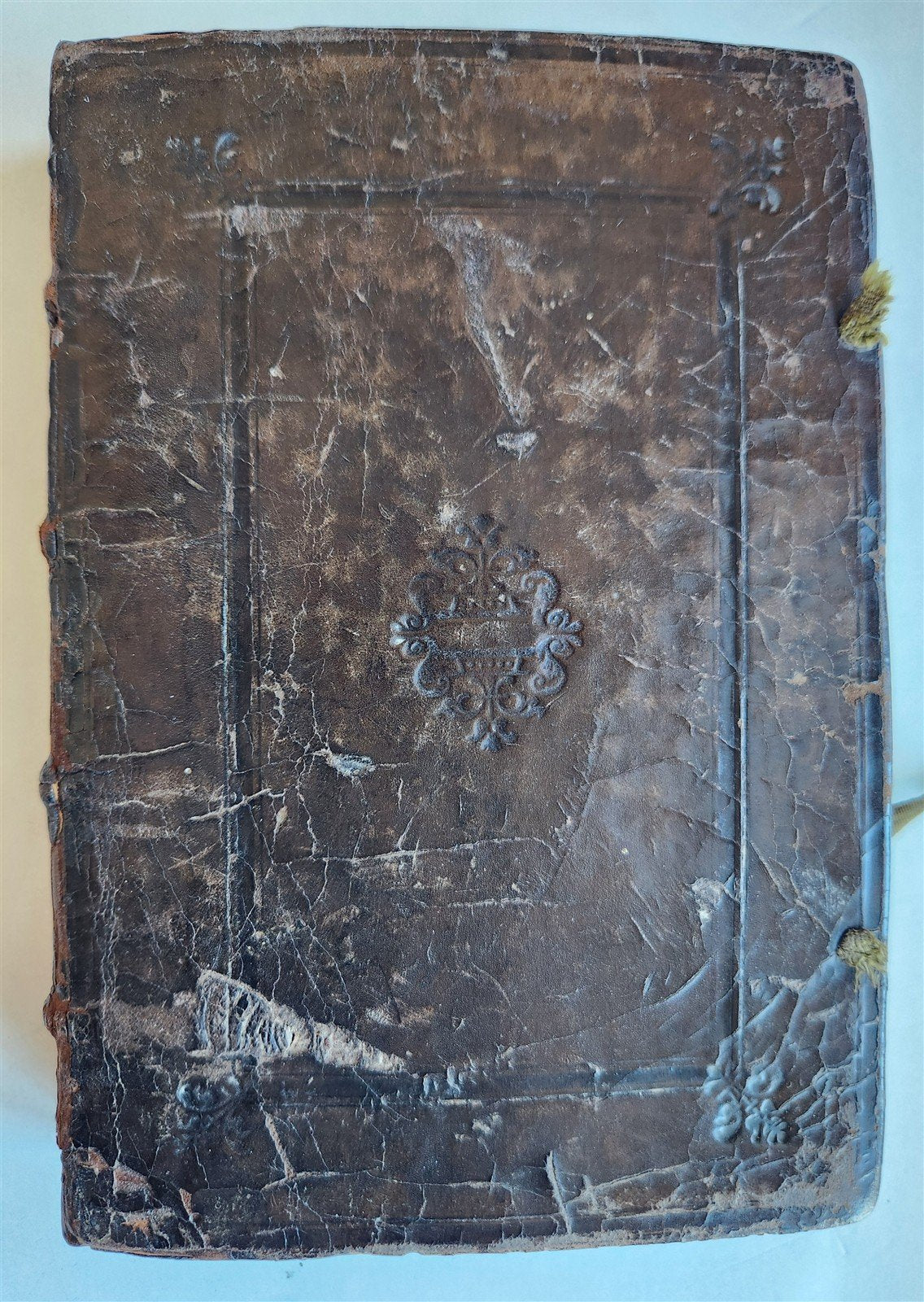 1550 LAW BOOK by Bartholomei Cipolla antique 16th C. original binding