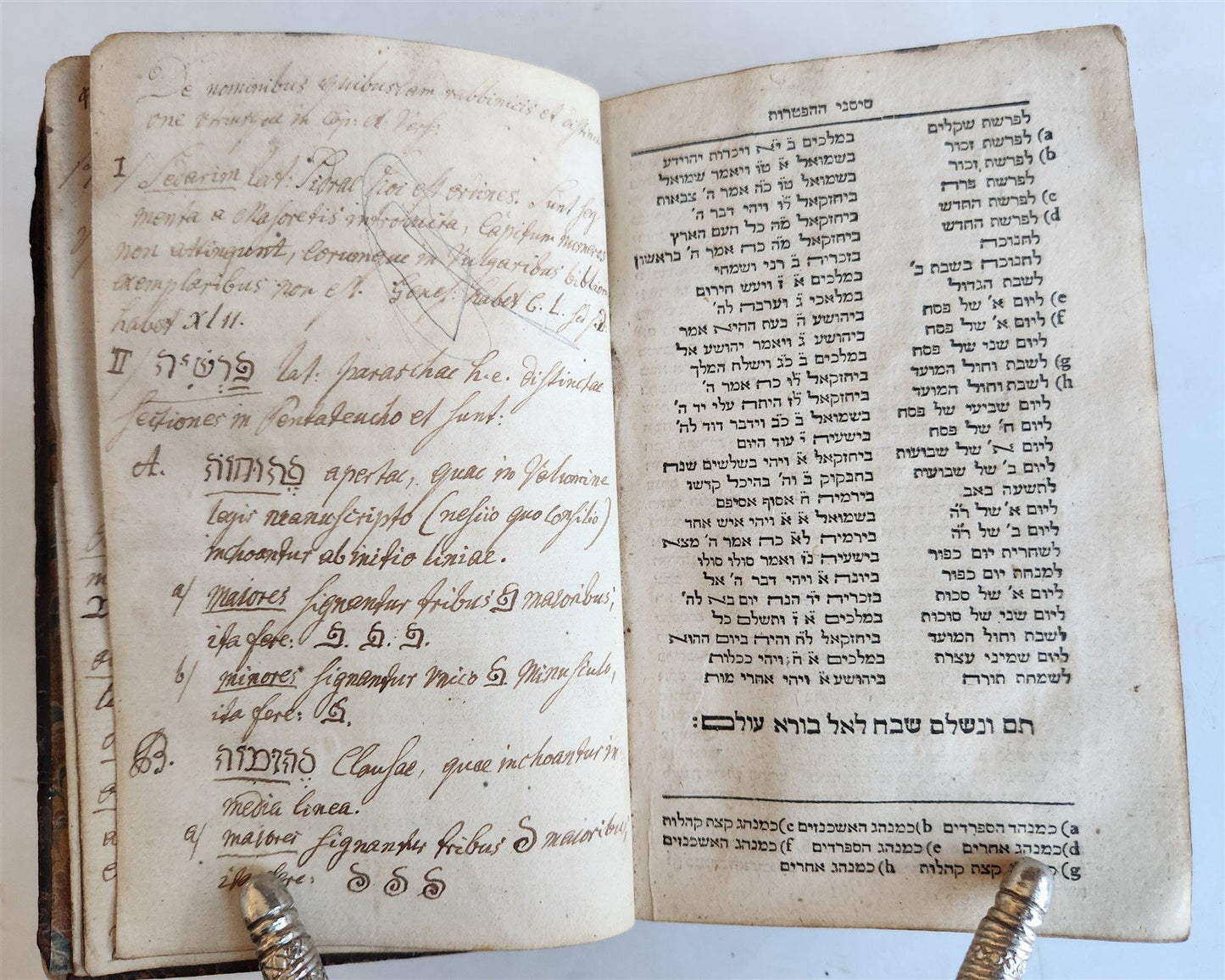 1739 BIBLE in HEBREW antique Biblia Hebraica JUDAICA