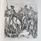 1869 DON QUIXOTE by CERVANTES illustrated by GUSTAVE DORE antique 2 FOLIO VOLS.