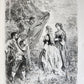 1869 DON QUIXOTE by CERVANTES illustrated by GUSTAVE DORE antique 2 FOLIO VOLS.