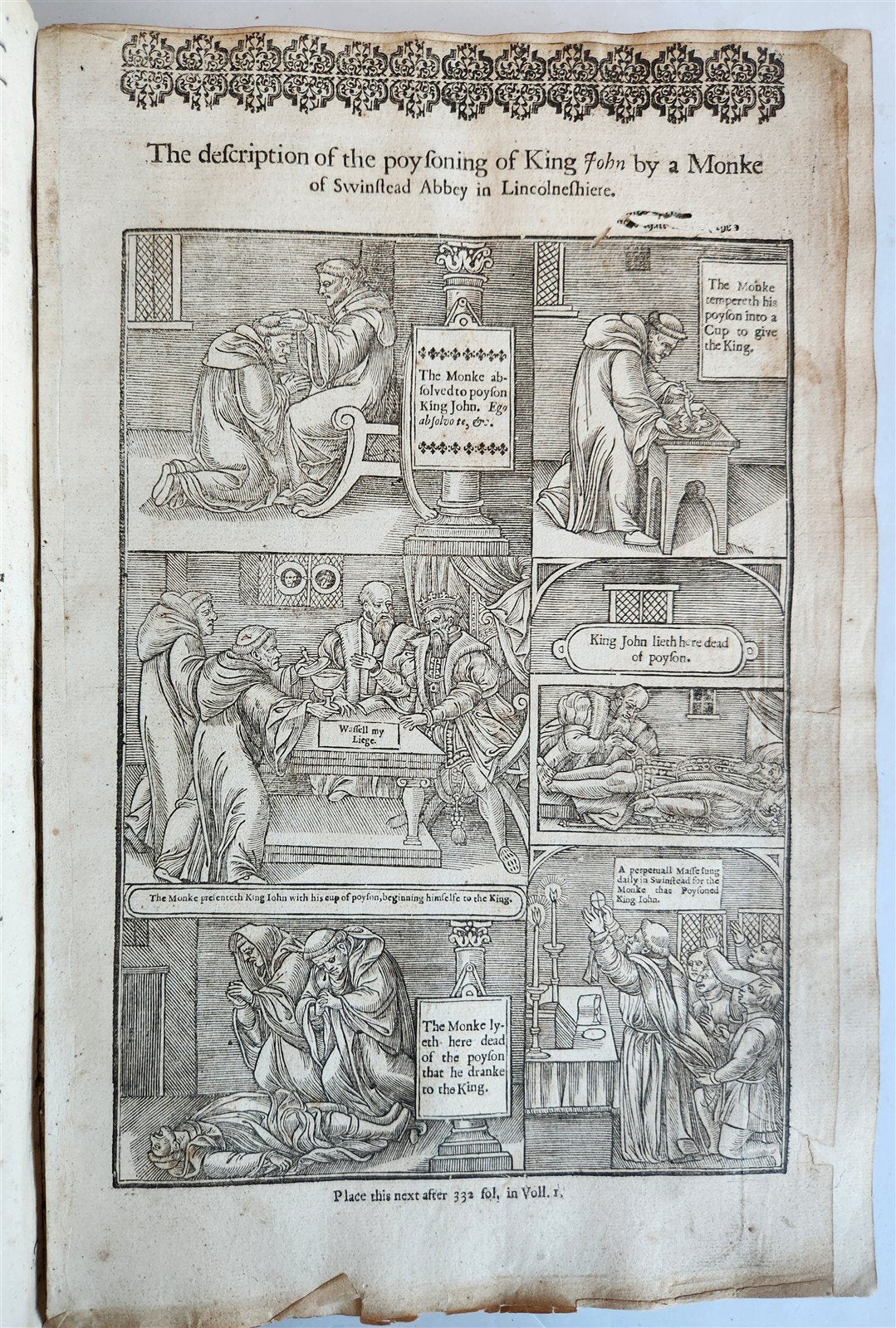 1641 BOOK of MARTYRS by JOHN FOXE antique ILLUSTRATED FOLIO Actes And Monuments