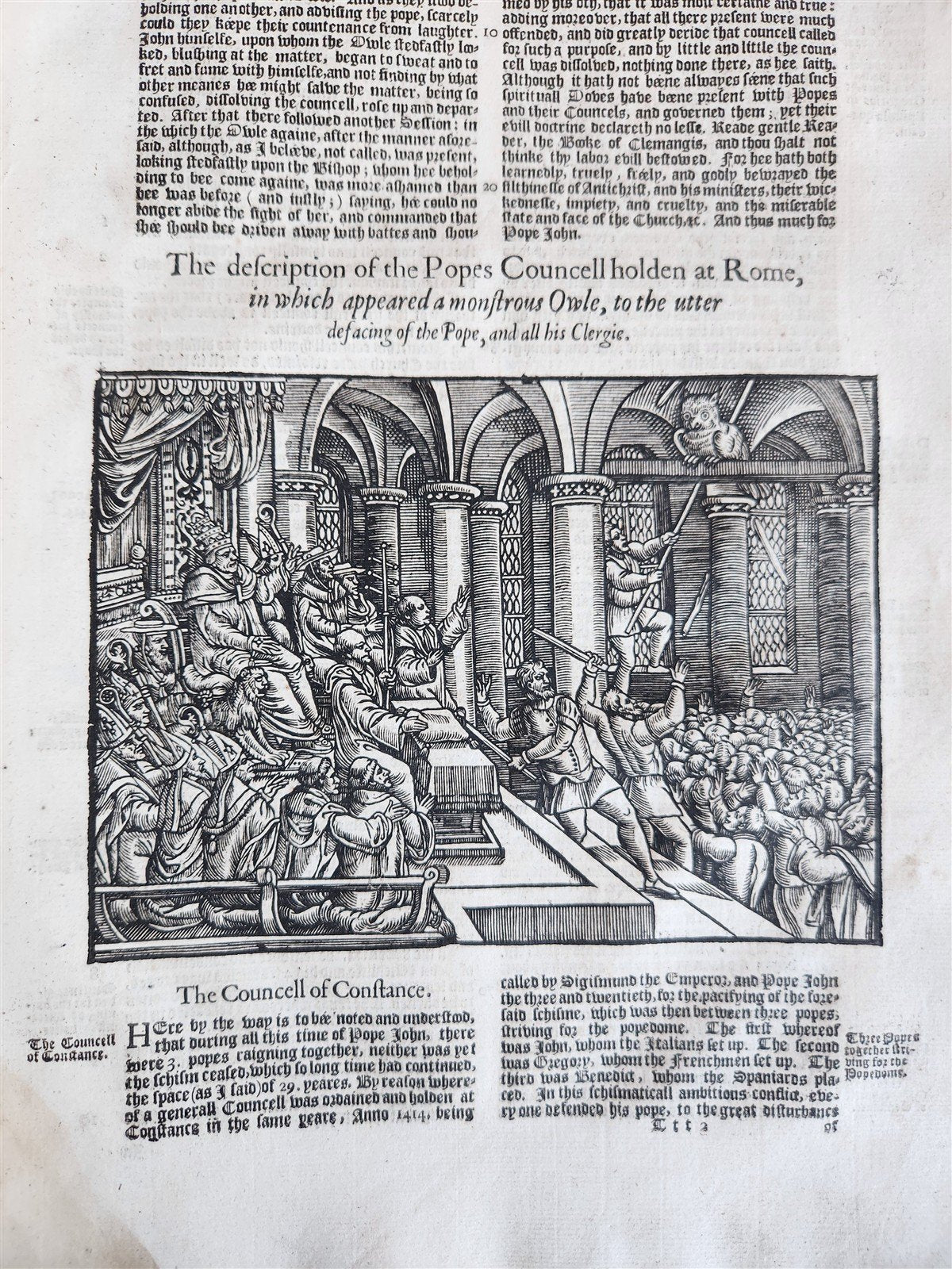 1641 BOOK of MARTYRS by JOHN FOXE antique ILLUSTRATED FOLIO Actes And Monuments