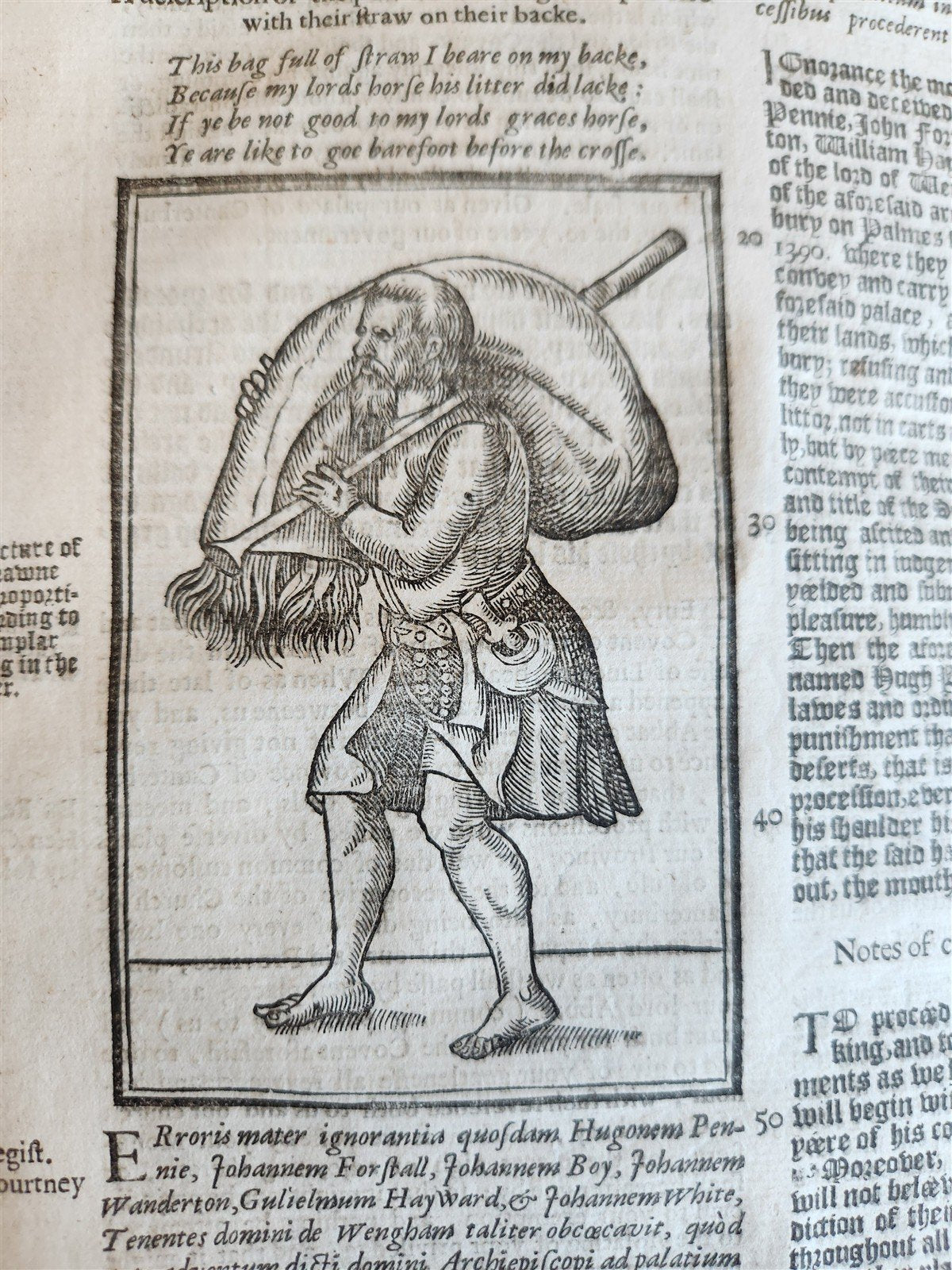 1641 BOOK of MARTYRS by JOHN FOXE antique ILLUSTRATED FOLIO Actes And Monuments