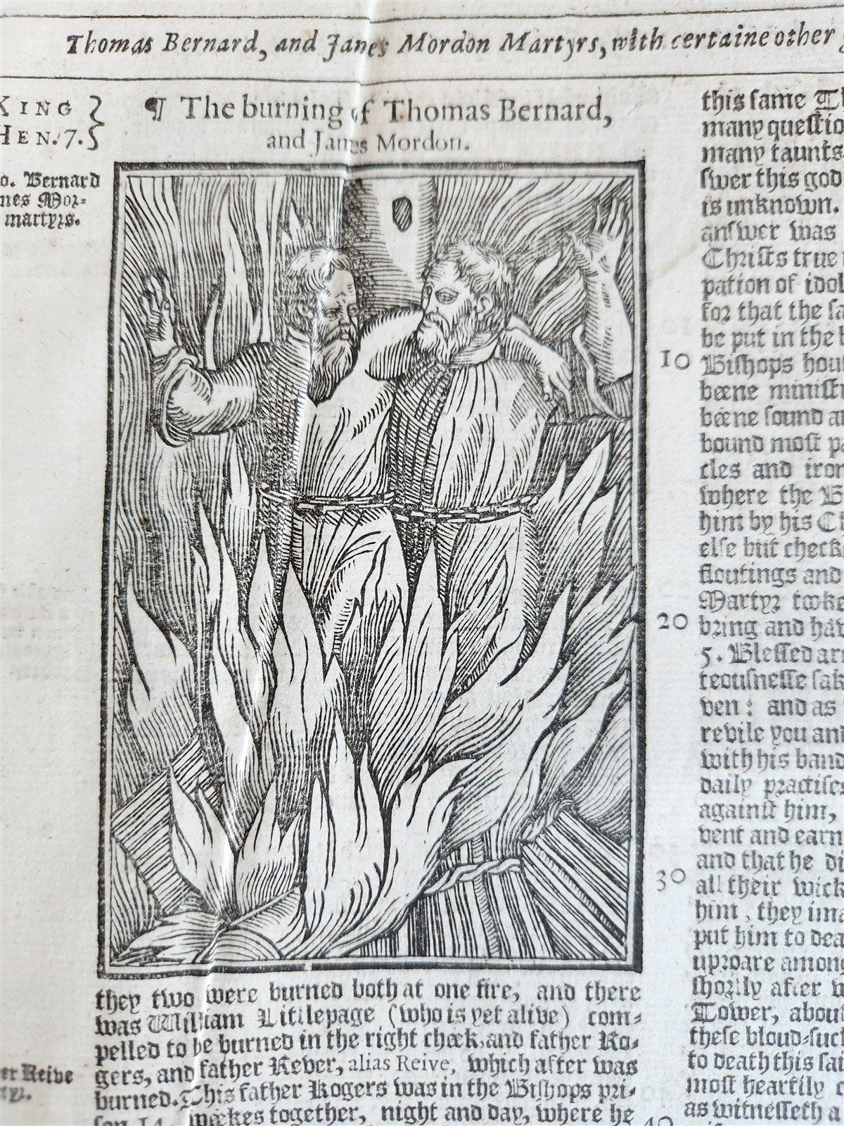 1641 BOOK of MARTYRS by JOHN FOXE antique ILLUSTRATED FOLIO Actes And Monuments