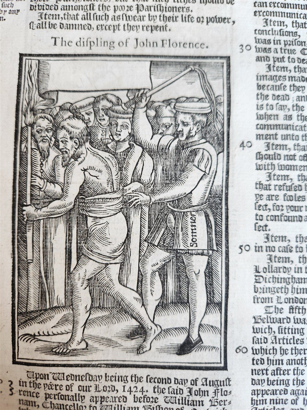 1641 BOOK of MARTYRS by JOHN FOXE antique ILLUSTRATED FOLIO Actes And Monuments