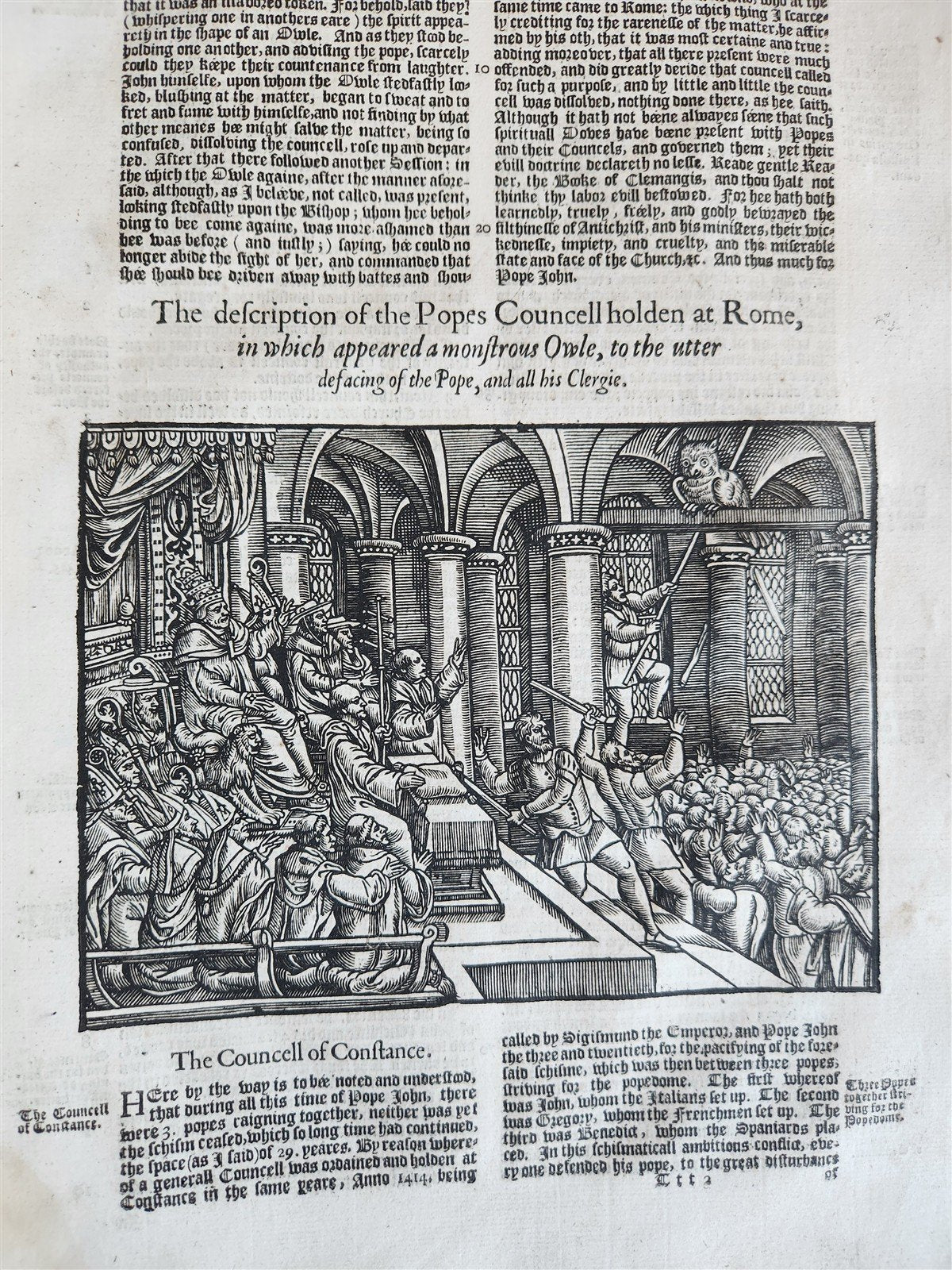 1641 BOOK of MARTYRS by JOHN FOXE antique ILLUSTRATED FOLIO Actes And Monuments