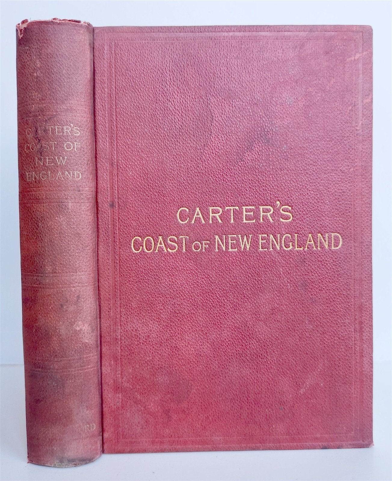 1888 SUMMER CRUISE on COAST OF NEW ENGLAND ILLUSTRATED w/ MAP antique AMERICANA