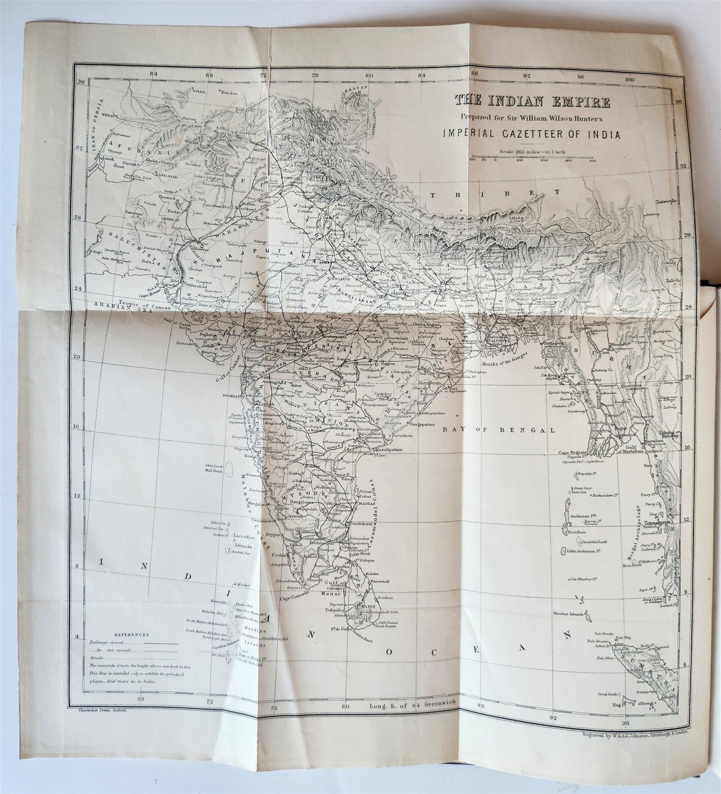 1891 RULERS of INDIA CLYDE and STRATHNAIRN ILLUSTRATED w/ MAP antique