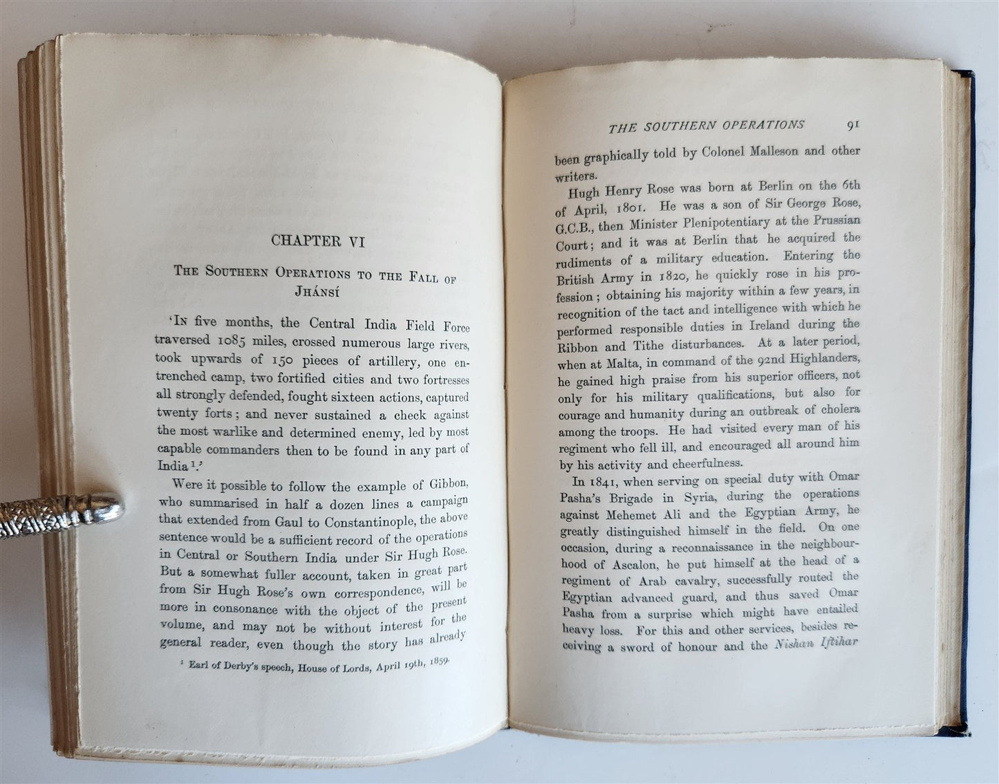 1891 RULERS of INDIA CLYDE and STRATHNAIRN ILLUSTRATED w/ MAP antique