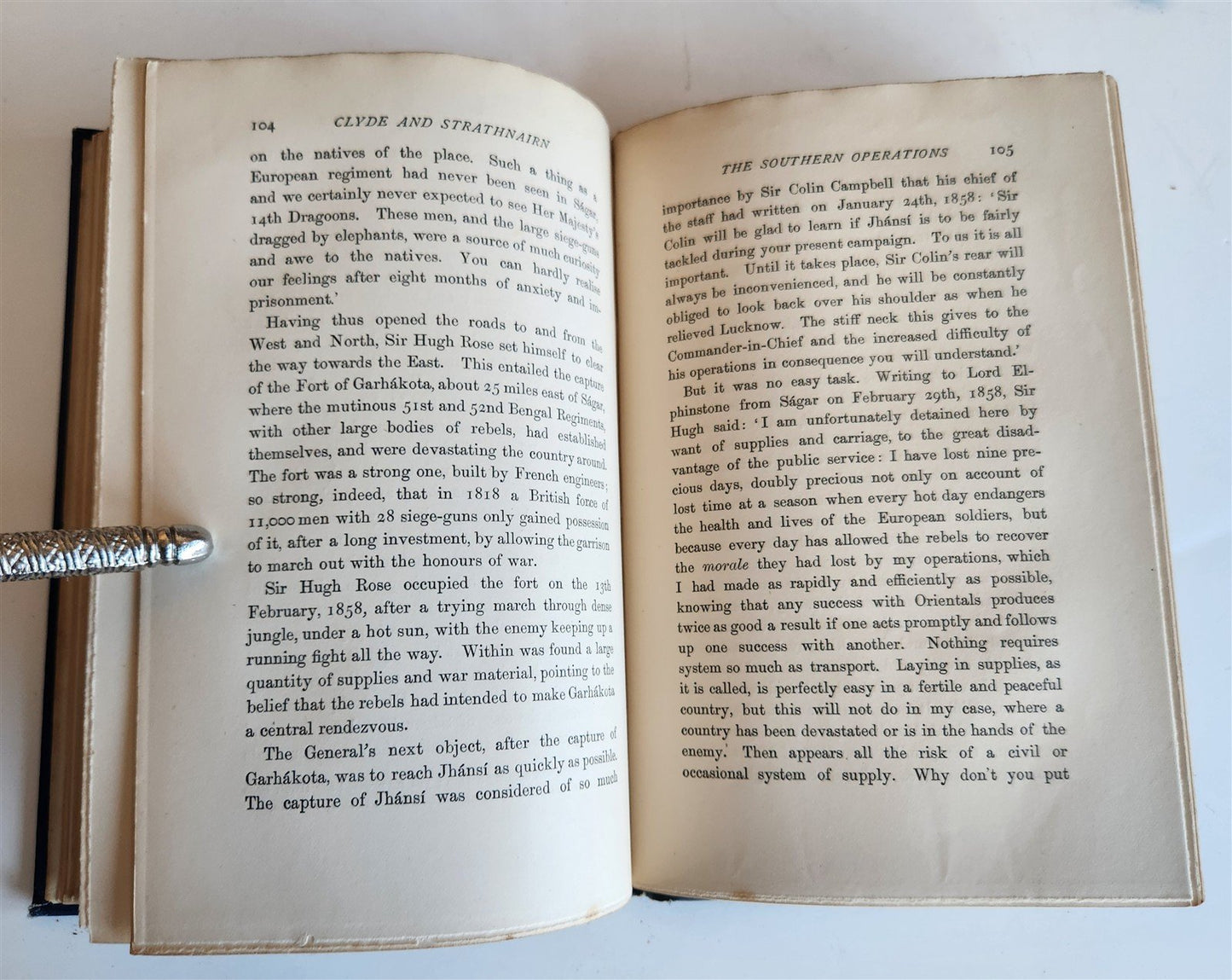 1891 RULERS of INDIA CLYDE and STRATHNAIRN ILLUSTRATED w/ MAP antique