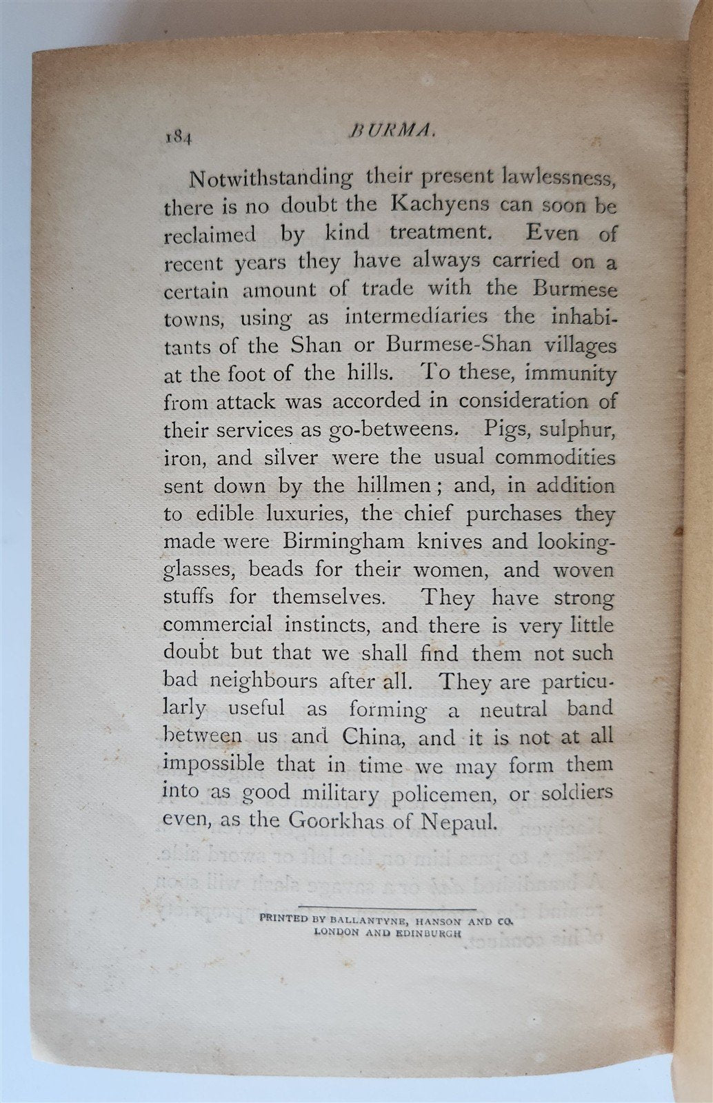 1886 BURMA as it was, as it is, and as it will be by James George Scott antique