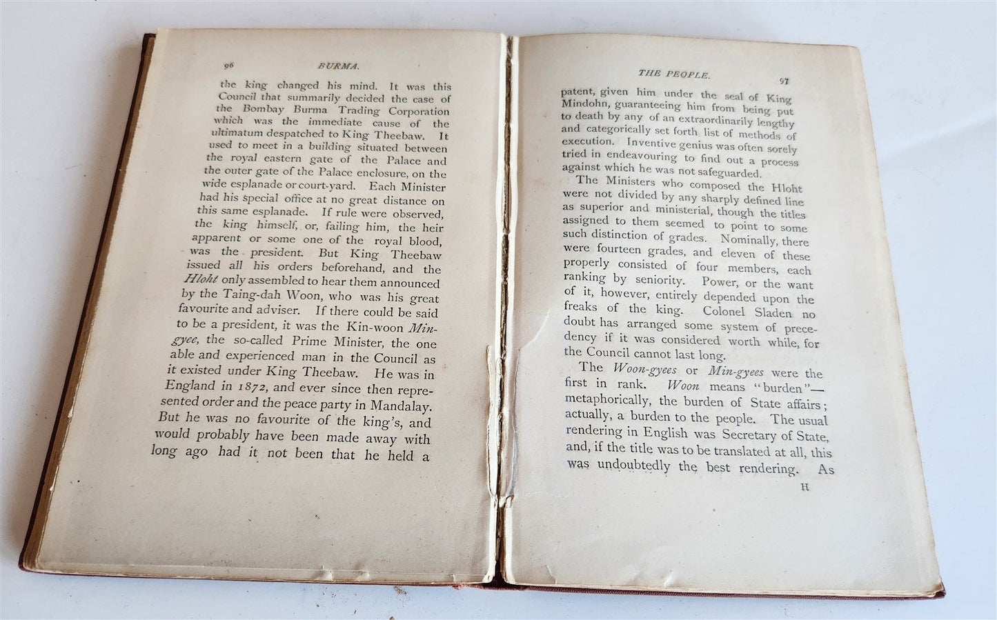 1886 BURMA as it was, as it is, and as it will be by James George Scott antique
