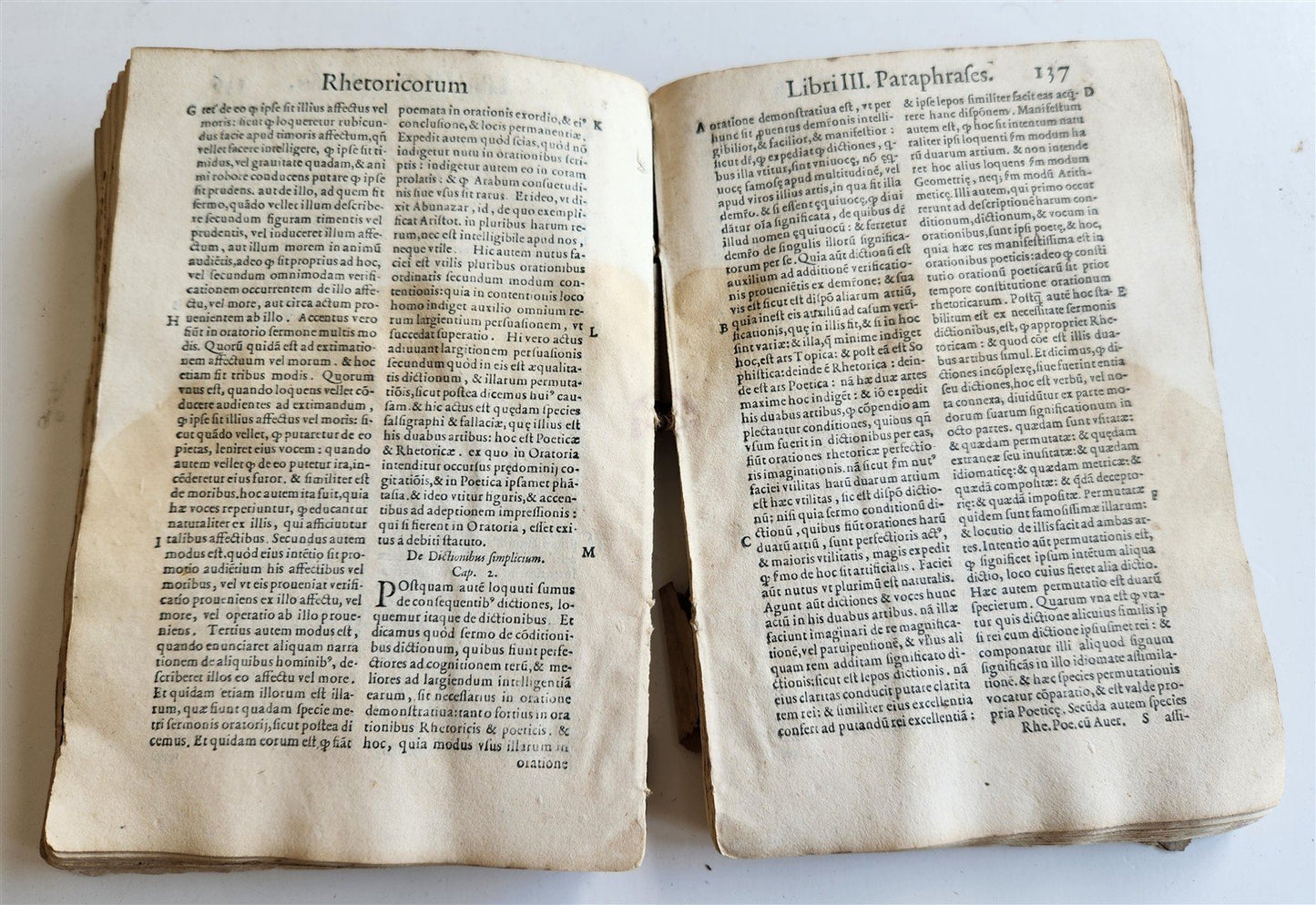 1574 ARISTOTLE antique ARISTOTELIS DE RHETORICA et POETICA 16 cent. VELLUM BOUND