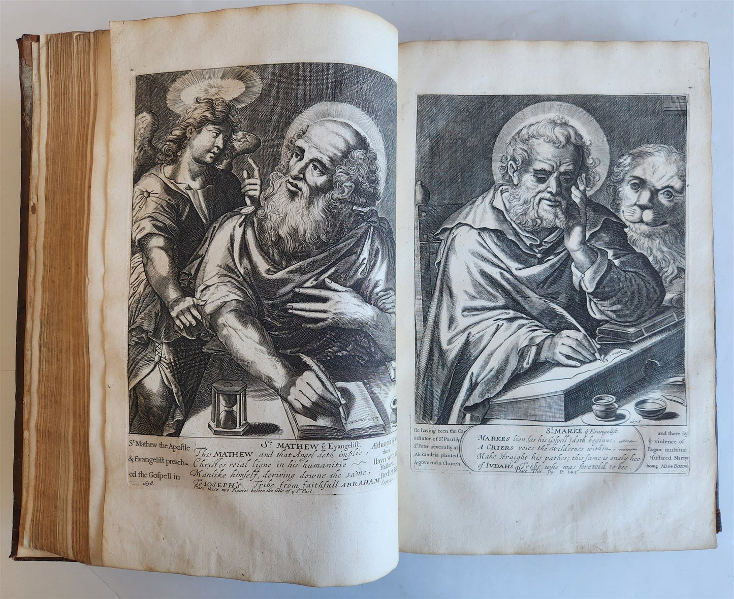 1678 Great Exemplar of Sanctity & Holy Life ILLUSTRATED in English FOLIO antique