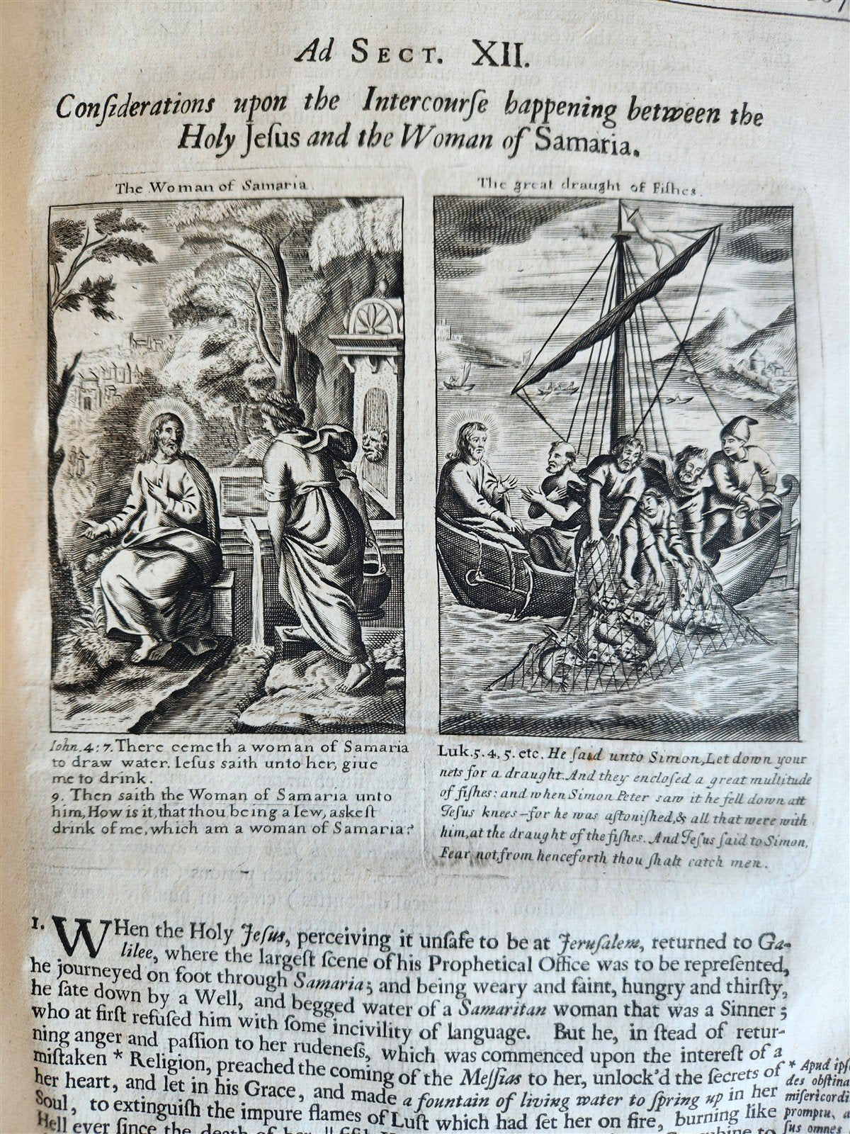 1678 Great Exemplar of Sanctity & Holy Life ILLUSTRATED in English FOLIO antique