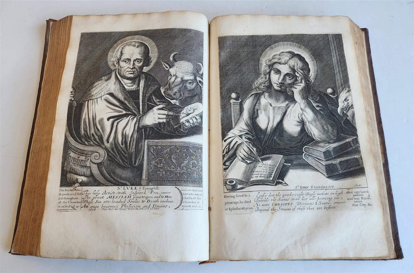 1678 Great Exemplar of Sanctity & Holy Life ILLUSTRATED in English FOLIO antique