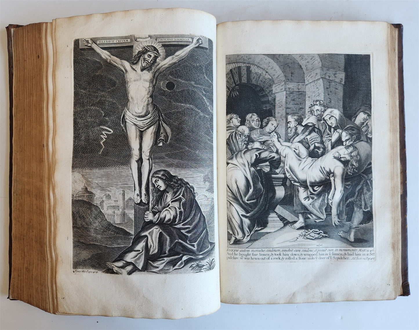 1678 Great Exemplar of Sanctity & Holy Life ILLUSTRATED in English FOLIO antique