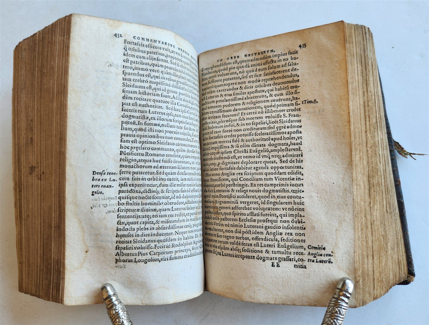 1568 HISTORY of the WORLD Commentarius Brevis Rerum in Orbe Gestarum ANTIQUE