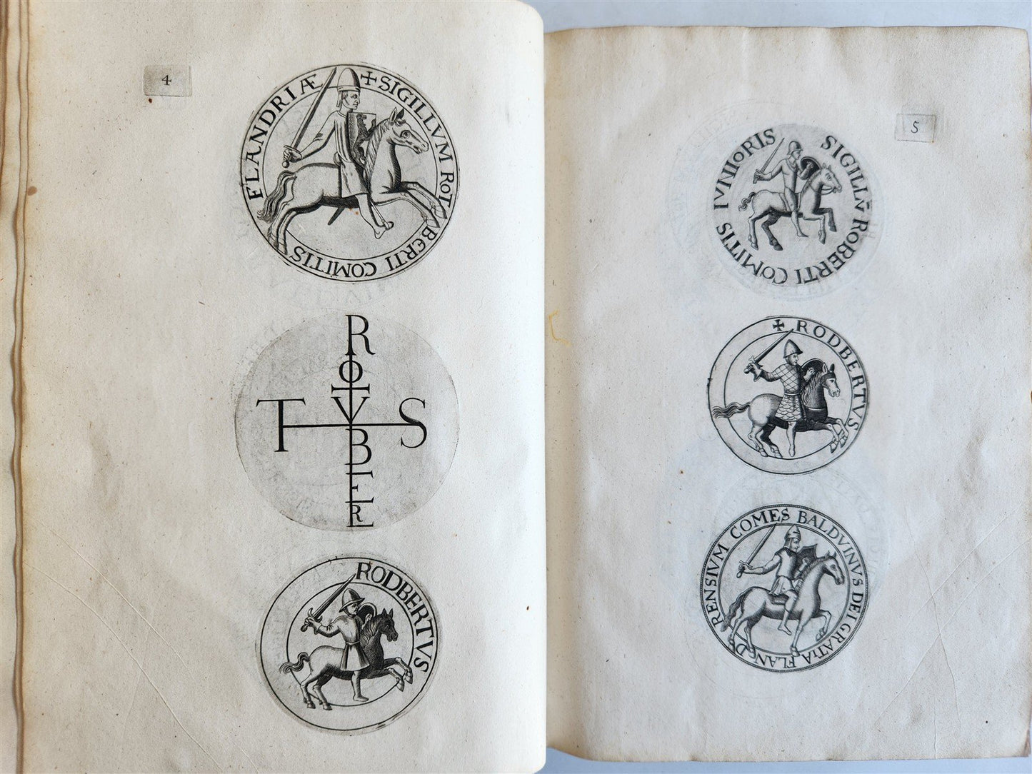 1641 COUNTS of FLANDERS ILLUSTRATED in French ANTIQUE