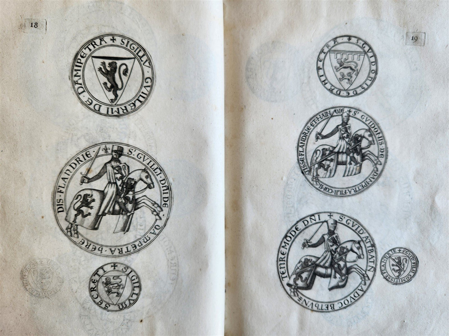 1641 COUNTS of FLANDERS ILLUSTRATED in French ANTIQUE