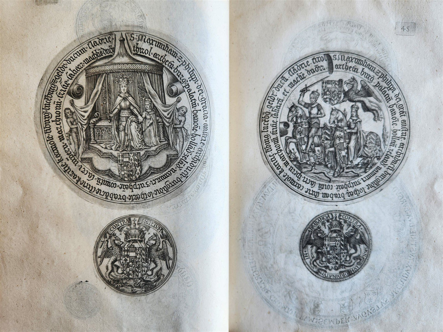 1641 COUNTS of FLANDERS ILLUSTRATED in French ANTIQUE