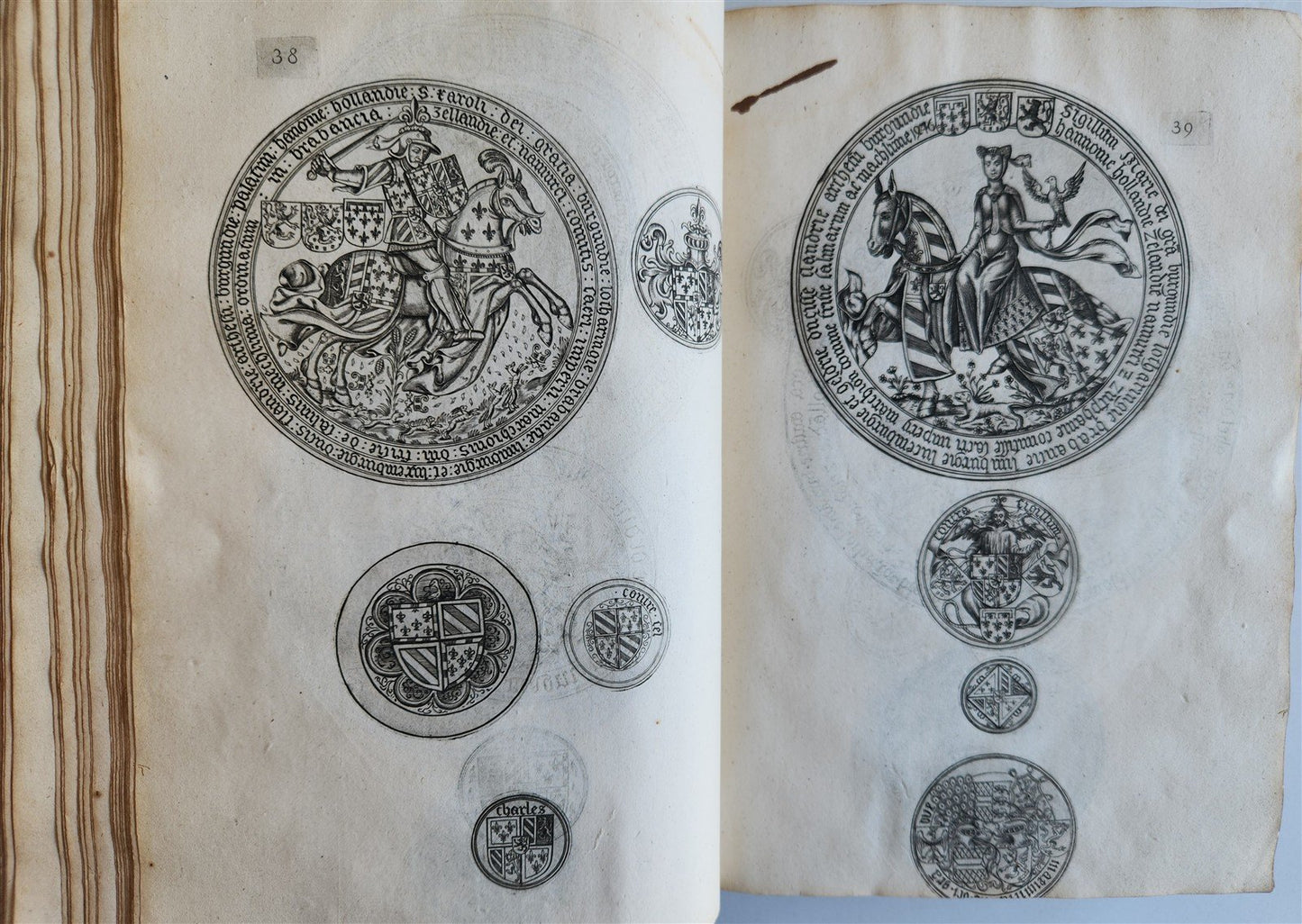1641 COUNTS of FLANDERS ILLUSTRATED in French ANTIQUE