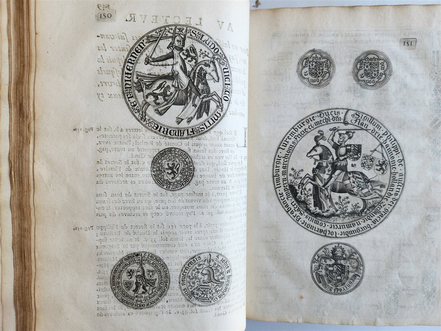 1641 COUNTS of FLANDERS ILLUSTRATED in French ANTIQUE