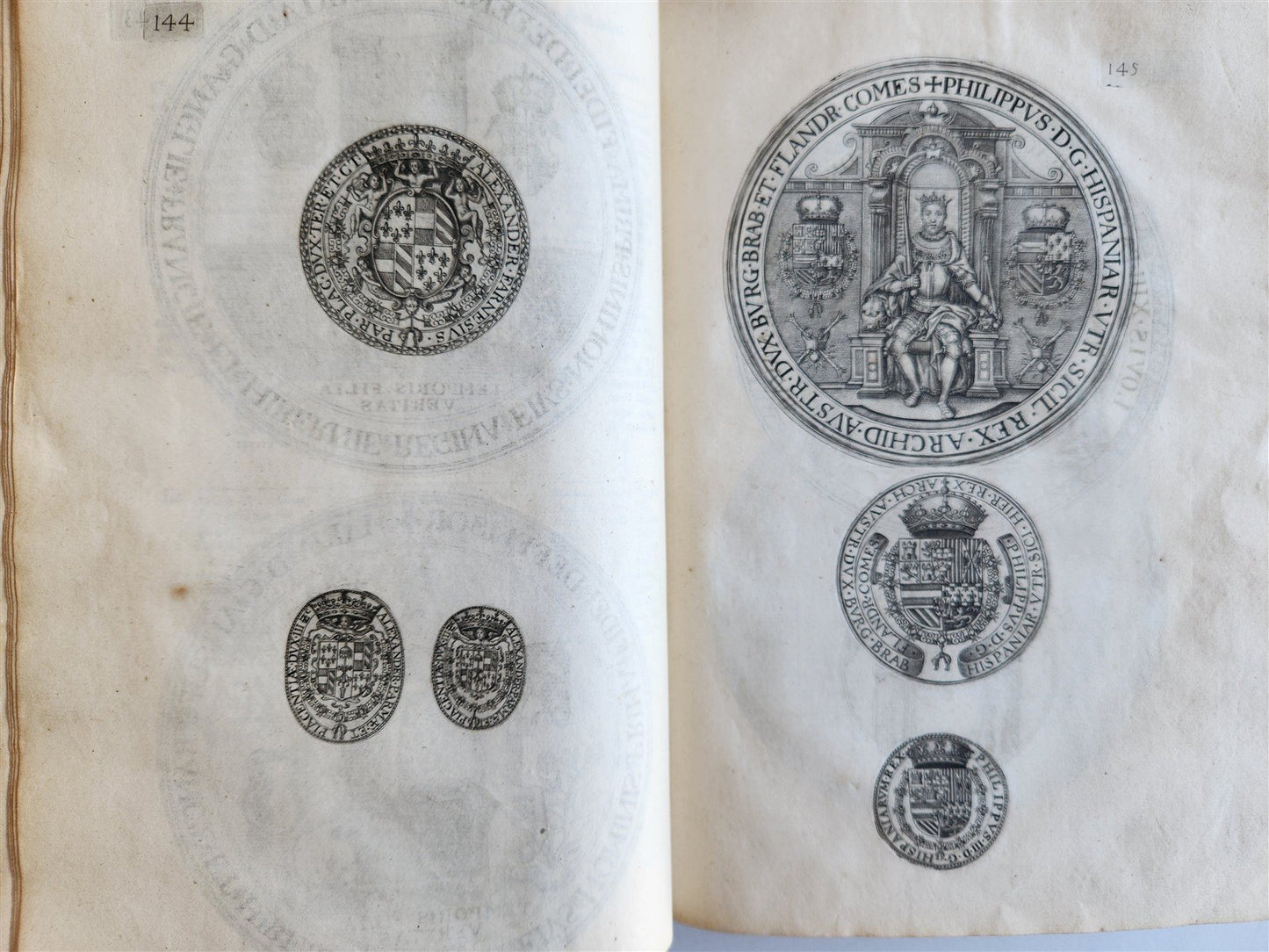 1641 COUNTS of FLANDERS ILLUSTRATED in French ANTIQUE