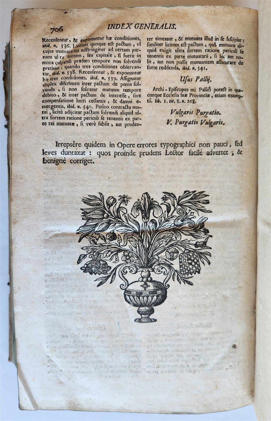 1749 CANON LAW antique PIGSKIN BOUND FOLIO