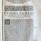 1549 EUSIBIUS HISTORY & PHILOSOPHY antique 16th century FOLIO