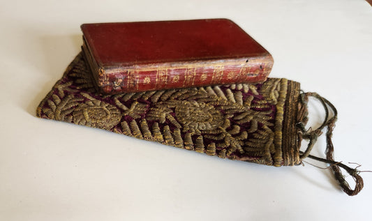 1720 BOOK OF COMMON PRAYER in ENGLISH ANTIQUE ORIGINAL BINDING & CARRYING BAG