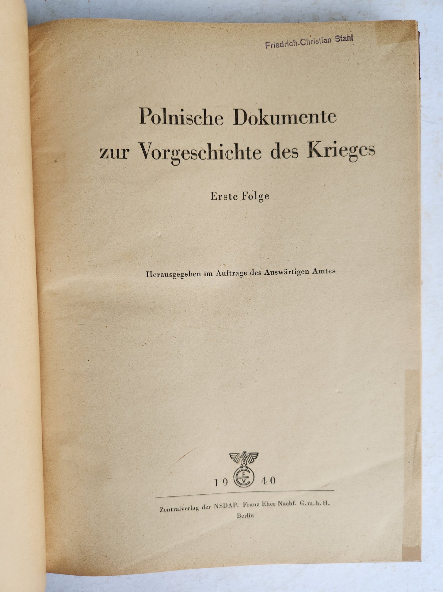 1939-1940 LOT of GERMAN POLITICAL & MILITARY DOCUMENT PUBLICATIONS