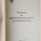 1939-1940 LOT of GERMAN POLITICAL & MILITARY DOCUMENT PUBLICATIONS
