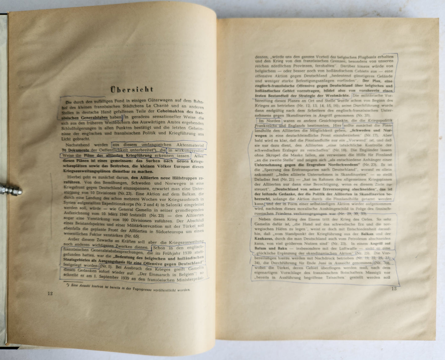 1939-1940 LOT of GERMAN POLITICAL & MILITARY DOCUMENT PUBLICATIONS