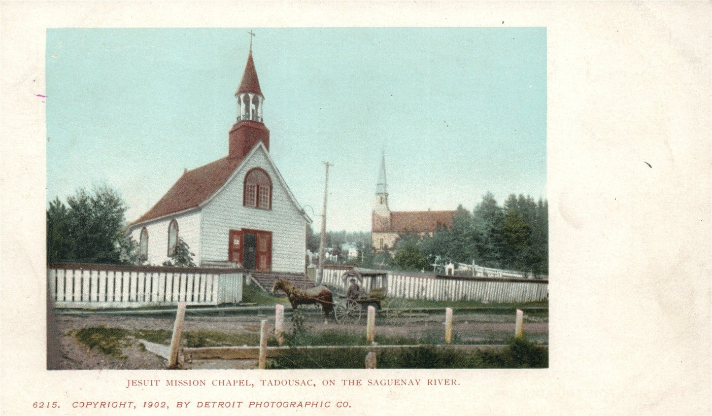CANADA TADOUSAC JESUIT MISSION CHAPEL ANTIQUE POSTCARD