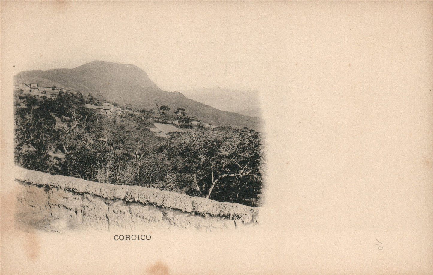 BOLIVIA COROICO ANTIQUE POSTCARD