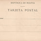 BOLIVIA COROICO ANTIQUE POSTCARD