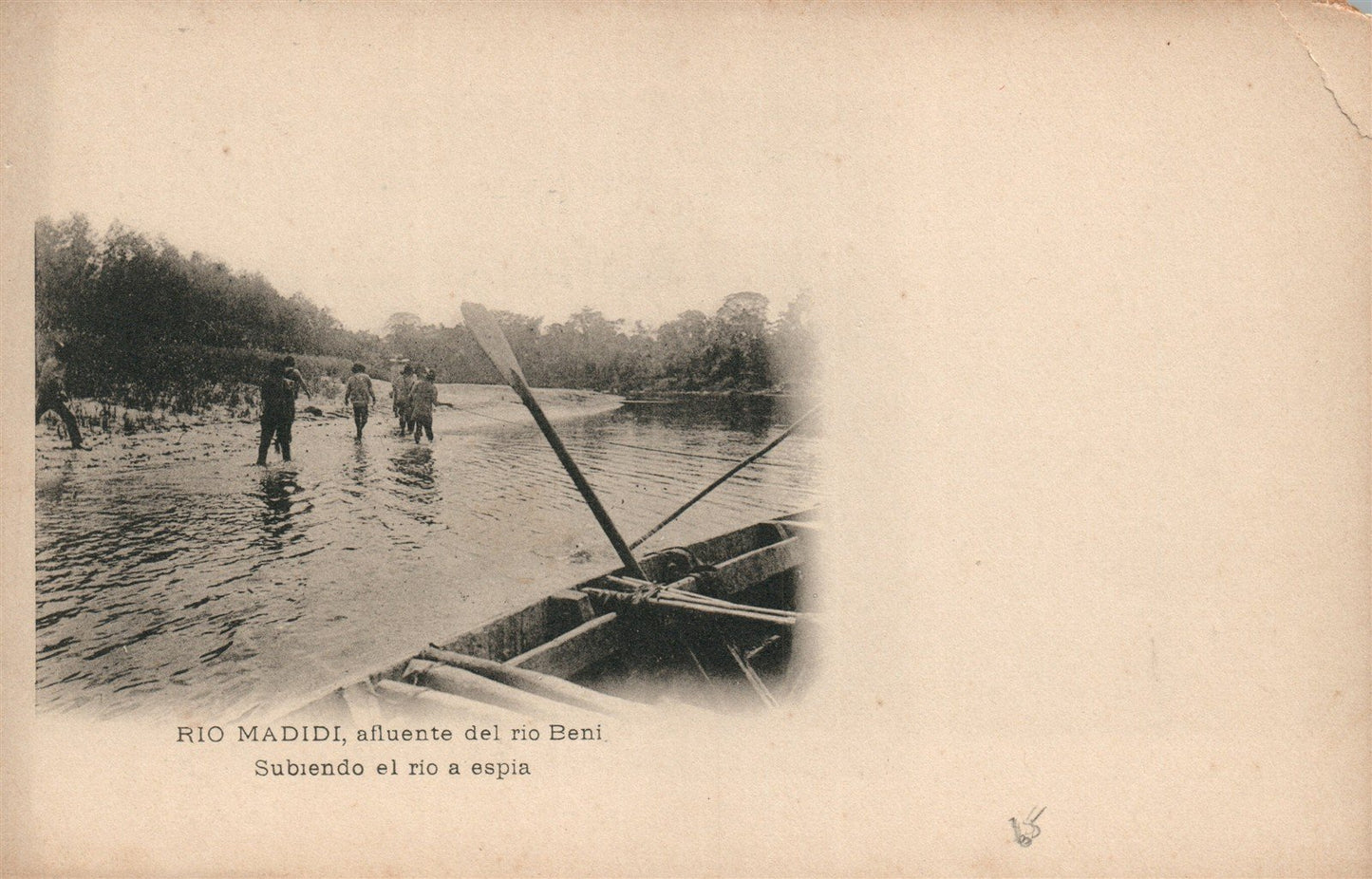 BOLIVIA RIO MADIDI ANTIQUE POSTCARD