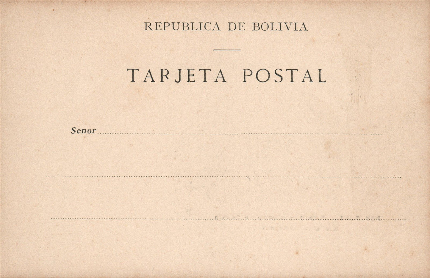 BOLIVIA RIO BENI EXPORTACION GOMA ANTIQUE POSTCARD