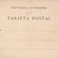 BOLIVIA DE LA PAZ AL BENI ANTIQUE POSTCARD