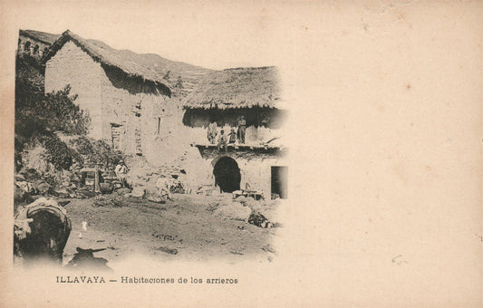 BOLIVIA ILLAVAYA ANTIQUE POSTCARD