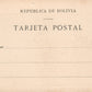 BOLIVIA RIO MADERA EXPORTACION GOMA ANTIQUE POSTCARD